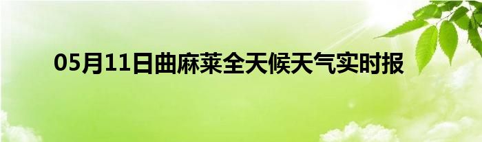 05月11日曲麻萊全天候天氣實時報