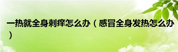 一熱就全身刺癢怎么辦（感冒全身發(fā)熱怎么辦）