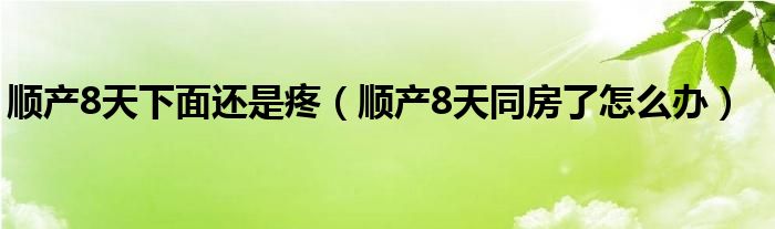 順產(chǎn)8天下面還是疼（順產(chǎn)8天同房了怎么辦）