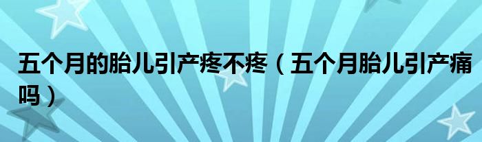 五個月的胎兒引產疼不疼（五個月胎兒引產痛嗎）