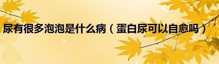 尿有很多泡泡是什么?。ǖ鞍啄蚩梢宰杂鷨幔? /></span>
		<span id=