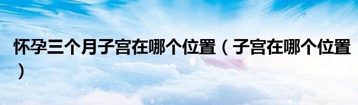 懷孕三個(gè)月子宮在哪個(gè)位置（子宮在哪個(gè)位置）