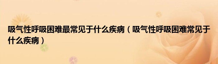 吸氣性呼吸困難最常見(jiàn)于什么疾?。ㄎ鼩庑院粑щy常見(jiàn)于什么疾?。?class='thumb lazy' /></a>
		    <header>
		<h2><a  href=