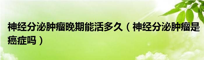 神經(jīng)分泌腫瘤晚期能活多久（神經(jīng)分泌腫瘤是癌癥嗎）