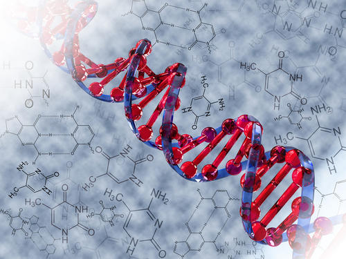 特寫觀察癌細胞中的突變DNA